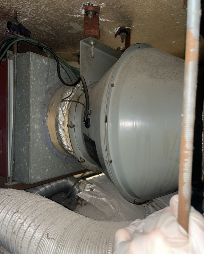 換気ダクト工事の写真